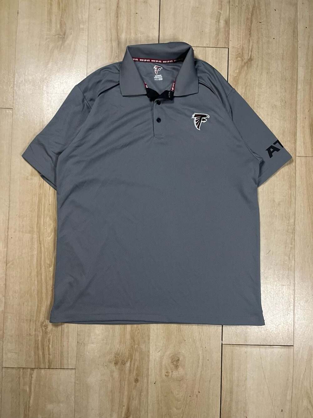 Atlanta Falcons Member Exclusive Gray Polo Shirt Men's Medium Rise Up